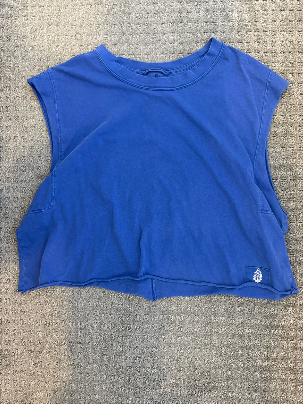 FP Movement by Free People Cobalt Blue Cropped Muscle Tee